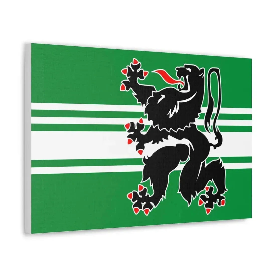 Flag of East Flanders Belgium - Canvas Wall Art - The Sticker Space