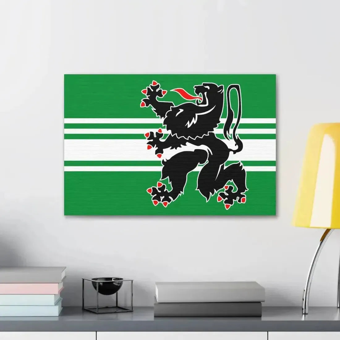 Flag of East Flanders Belgium - Canvas Wall Art - The Sticker Space