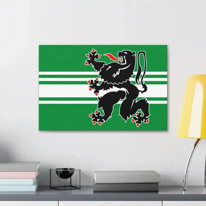Flag of East Flanders Belgium - Canvas Wall Art - The Sticker Space