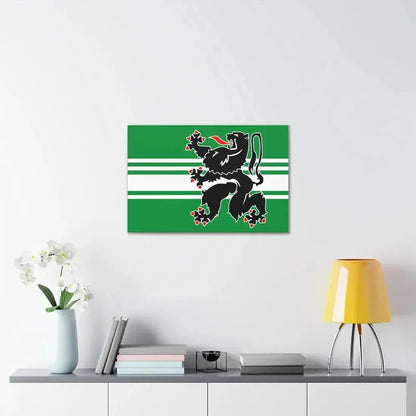 Flag of East Flanders Belgium - Canvas Wall Art - The Sticker Space