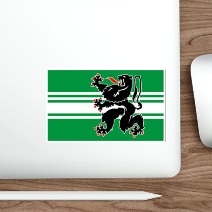 Flag of East Flanders Belgium STICKER Vinyl Die-Cut Decal-The Sticker Space