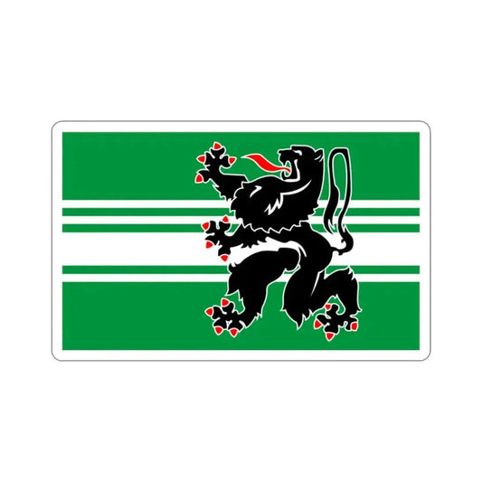 Flag of East Flanders Belgium STICKER Vinyl Die-Cut Decal 2 Inch - The Sticker Space