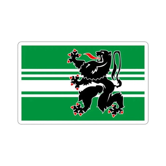 Flag of East Flanders Belgium STICKER Vinyl Die-Cut Decal 2 Inch - The Sticker Space