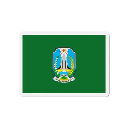 Flag of East Java Indonesia - Refrigerator Magnet 4 Inch - The Sticker Space
