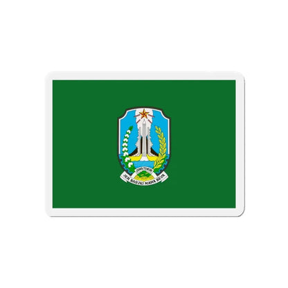 Flag of East Java Indonesia - Refrigerator Magnet 5 Inch - The Sticker Space