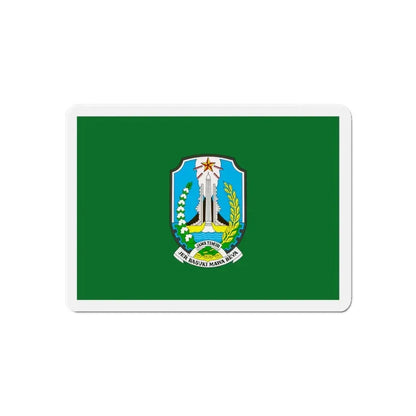 Flag of East Java Indonesia - Refrigerator Magnet 6 Inch - The Sticker Space