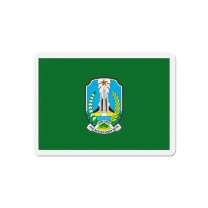 Flag of East Java Indonesia - Refrigerator Magnet - The Sticker Space