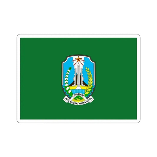 Flag of East Java Indonesia STICKER Vinyl Die-Cut Decal 2 Inch - The Sticker Space