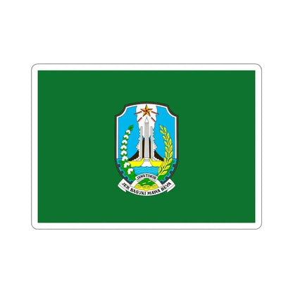 Flag of East Java Indonesia STICKER Vinyl Die-Cut Decal 4 Inch - The Sticker Space