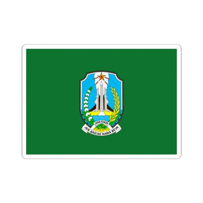 Flag of East Java Indonesia - STICKER Vinyl Kiss-Cut Decal 2 Inch White - The Sticker Space