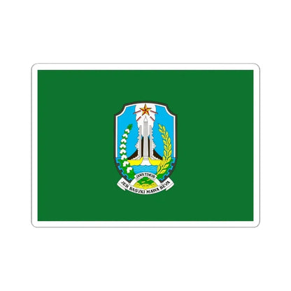 Flag of East Java Indonesia - STICKER Vinyl Kiss-Cut Decal 6 Inch White - The Sticker Space