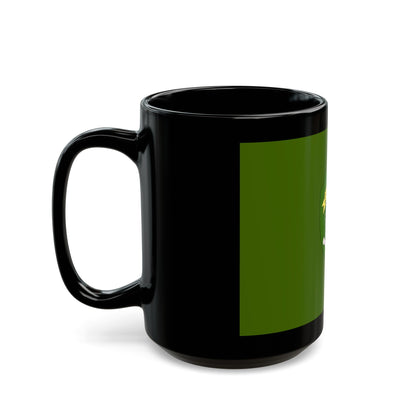 Flag of East Kalimantan Indonesia - Black Coffee Mug-The Sticker Space