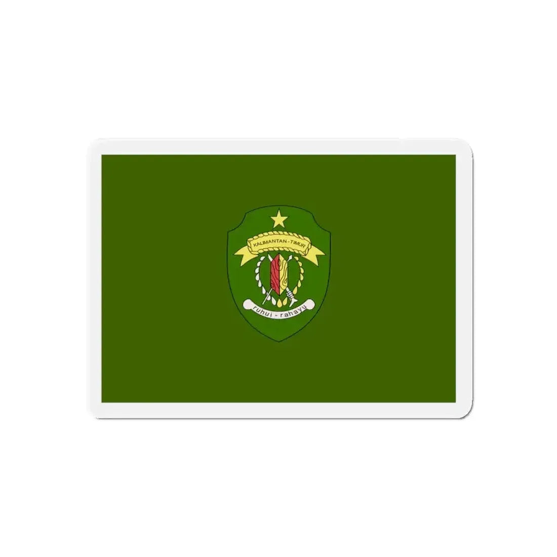 Flag of East Kalimantan Indonesia - Refrigerator Magnet - The Sticker Space
