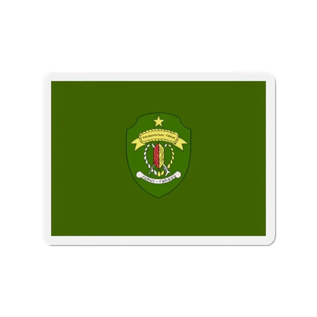 Flag of East Kalimantan Indonesia - Refrigerator Magnet - The Sticker Space