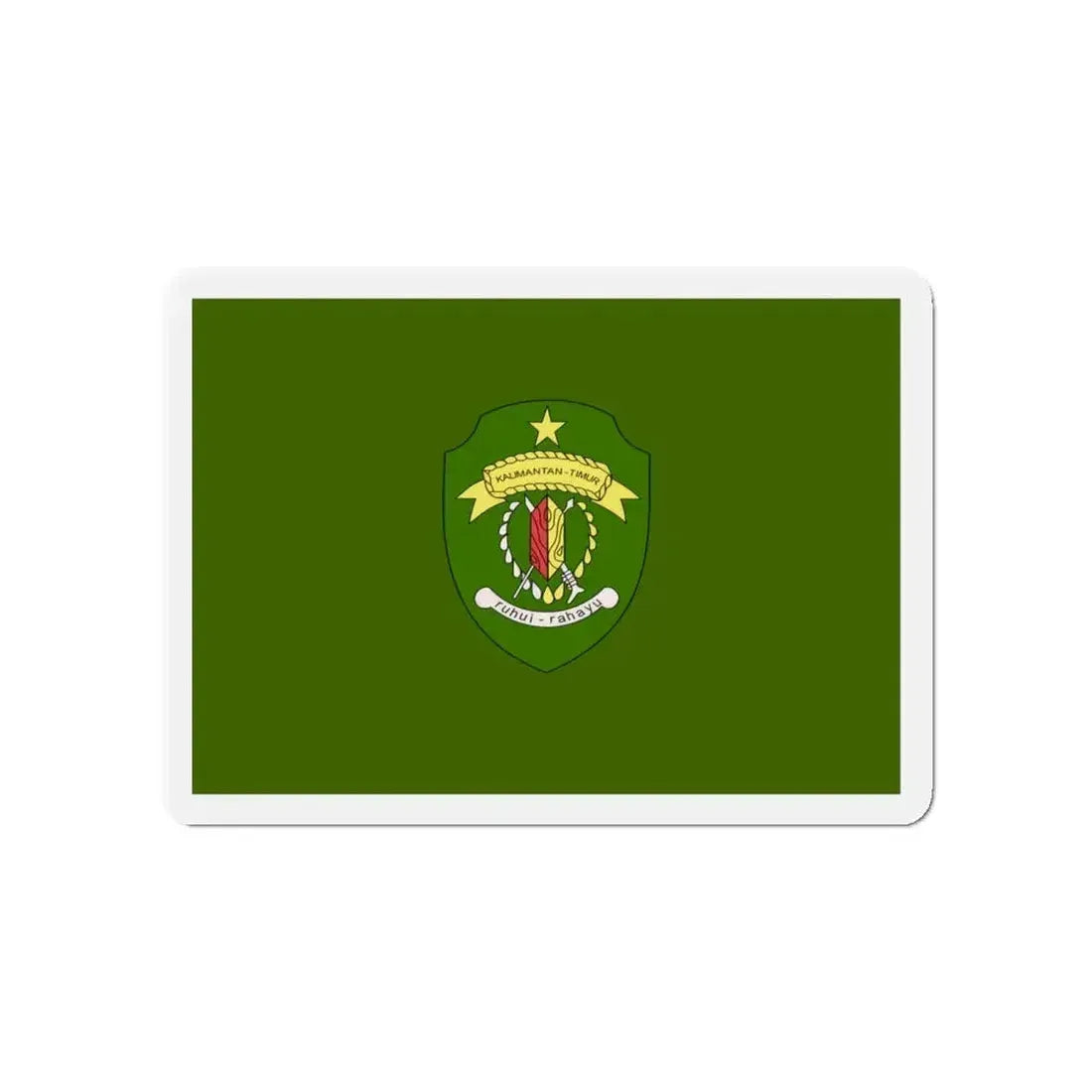 Flag of East Kalimantan Indonesia - Refrigerator Magnet - The Sticker Space