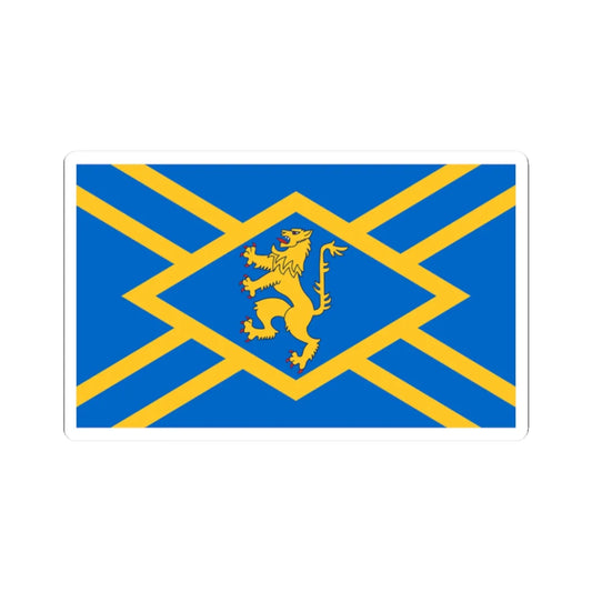 Flag of East Lothian (Scotland) STICKER Vinyl Kiss-Cut Decal 2 Inch White - The Sticker Space