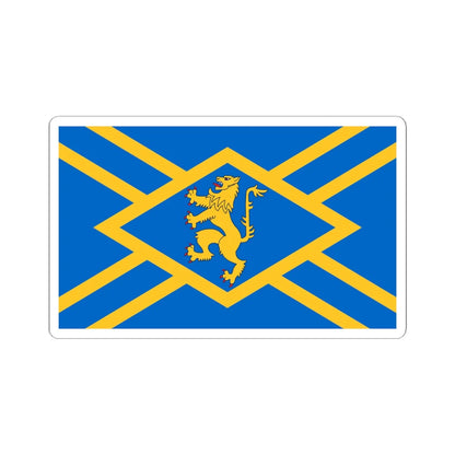 Flag of East Lothian (Scotland) STICKER Vinyl Kiss-Cut Decal 6 Inch White - The Sticker Space