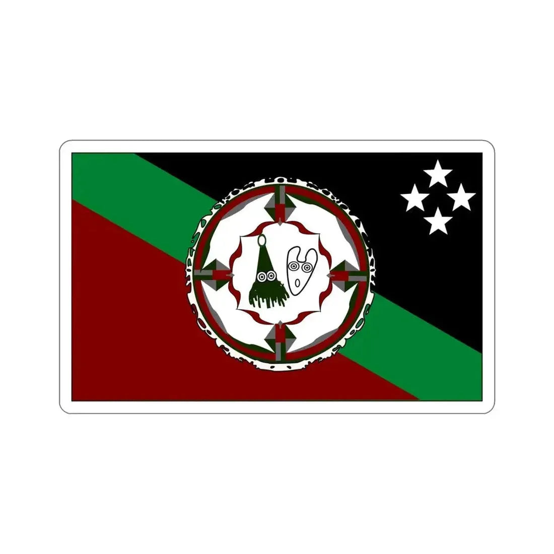 Flag of East New Britain Papa New Guinea STICKER Vinyl Die-Cut Decal - The Sticker Space