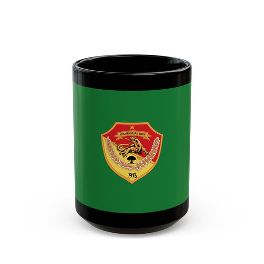 Flag of East Nusa Tenggara Indonesia - Black Coffee Mug-15oz-The Sticker Space