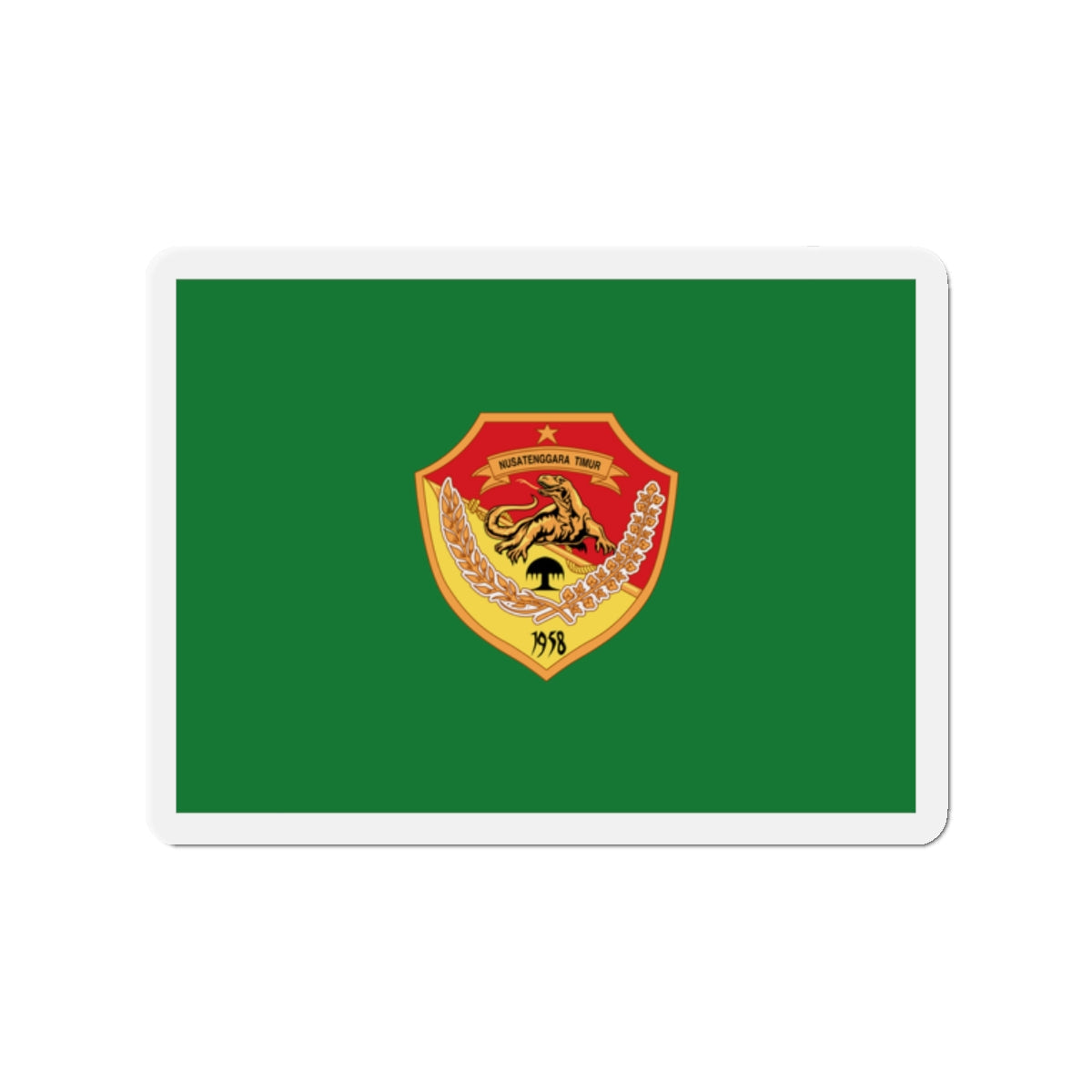 Flag of East Nusa Tenggara Indonesia - Die-Cut Magnet-2" x 2"-The Sticker Space