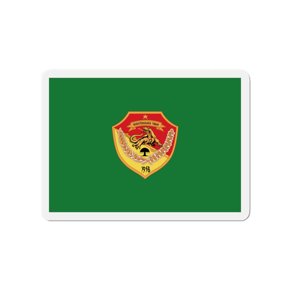 Flag of East Nusa Tenggara Indonesia - Die-Cut Magnet-3" x 3"-The Sticker Space