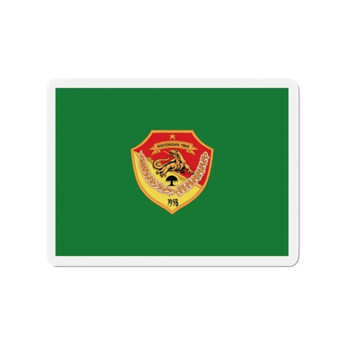 Flag of East Nusa Tenggara Indonesia - Refrigerator Magnet 2 Inch - The Sticker Space