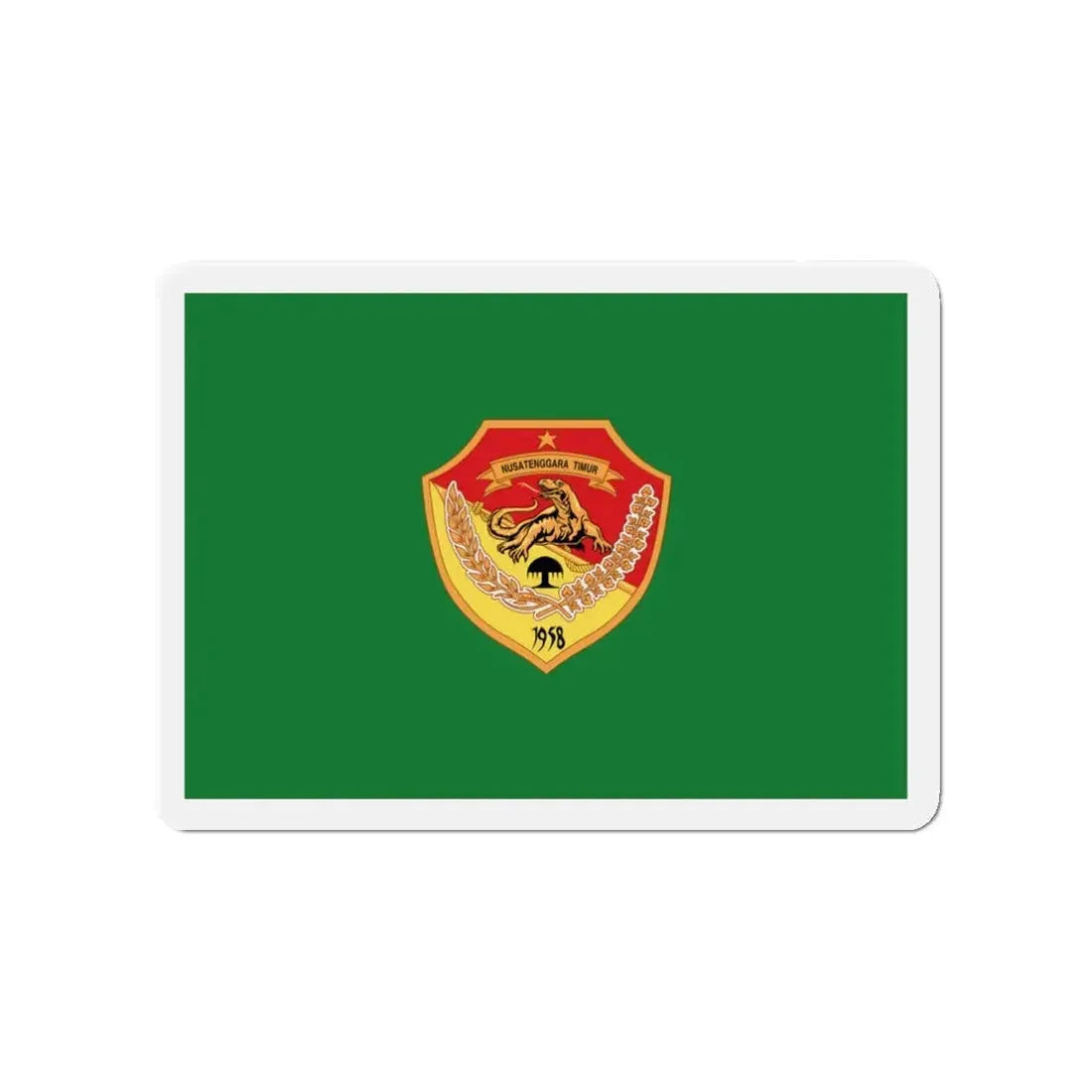 Flag of East Nusa Tenggara Indonesia - Refrigerator Magnet 3 Inch - The Sticker Space