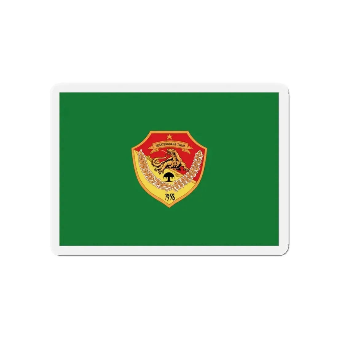 Flag of East Nusa Tenggara Indonesia - Refrigerator Magnet 4 Inch - The Sticker Space