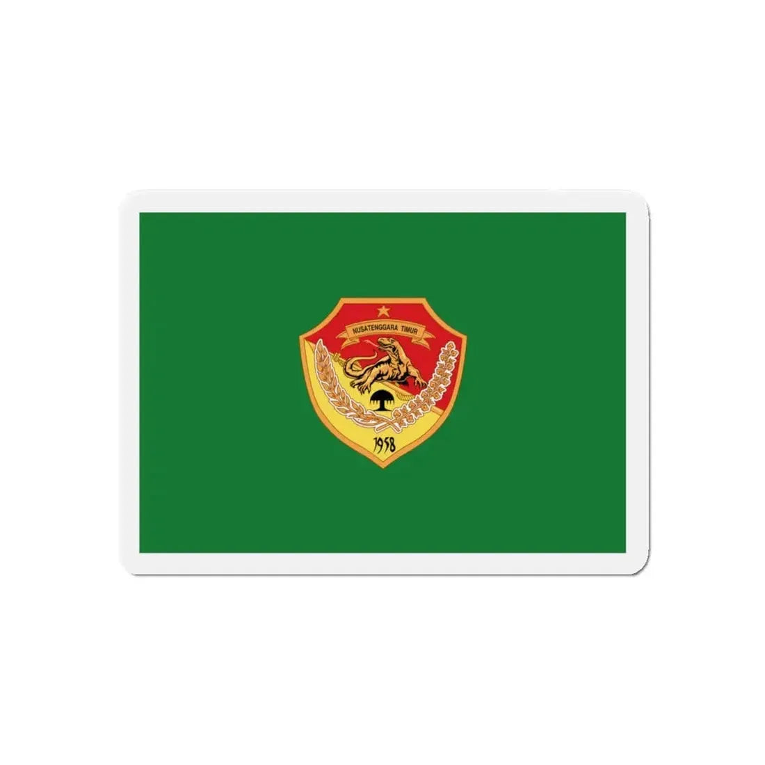 Flag of East Nusa Tenggara Indonesia - Refrigerator Magnet 5 Inch - The Sticker Space