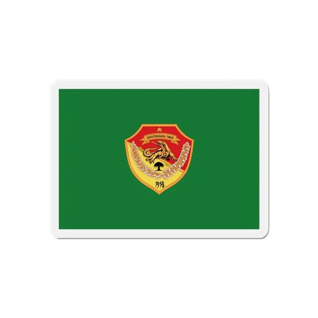 Flag of East Nusa Tenggara Indonesia - Refrigerator Magnet 6 Inch - The Sticker Space