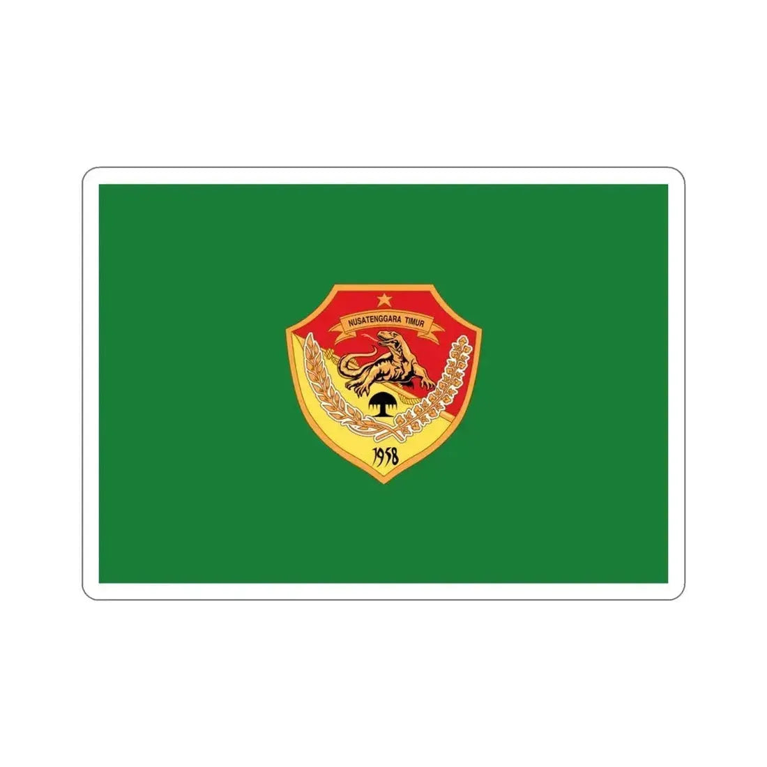 Flag of East Nusa Tenggara Indonesia STICKER Vinyl Die-Cut Decal 4 Inch - The Sticker Space