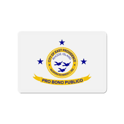 Flag of East Providence Rhode Island - Die-Cut Magnet-3" x 3"-The Sticker Space