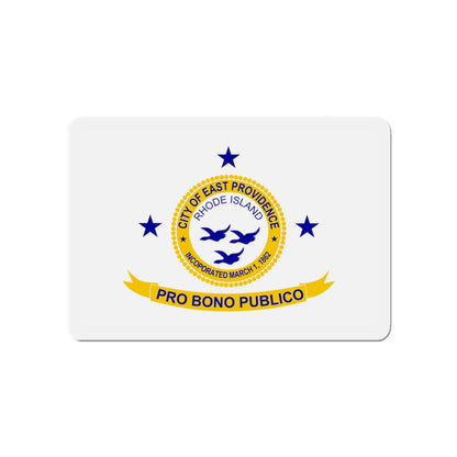 Flag of East Providence Rhode Island - Die-Cut Magnet-4" x 4"-The Sticker Space