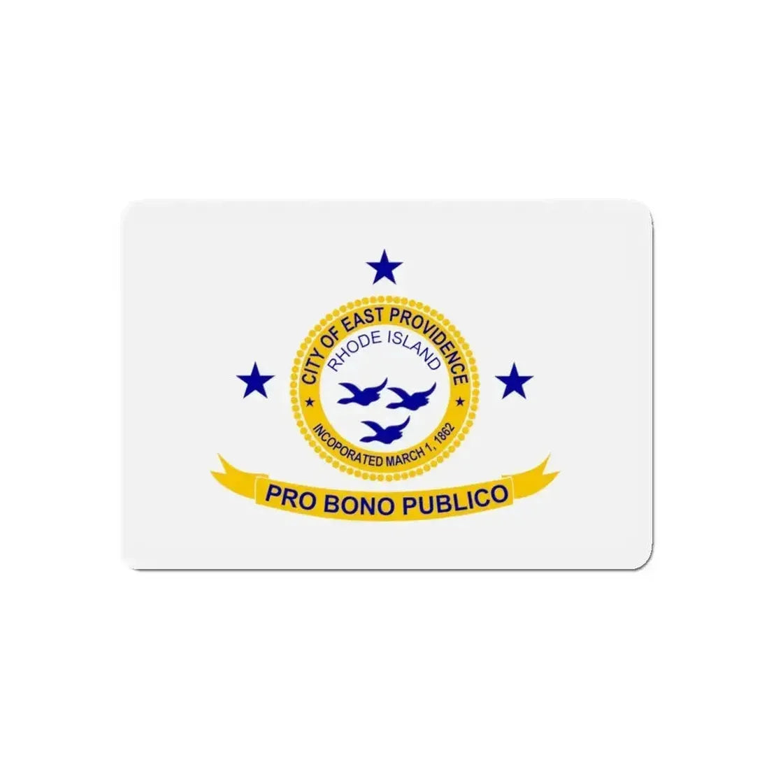 Flag of East Providence Rhode Island - Refrigerator Magnet - The Sticker Space