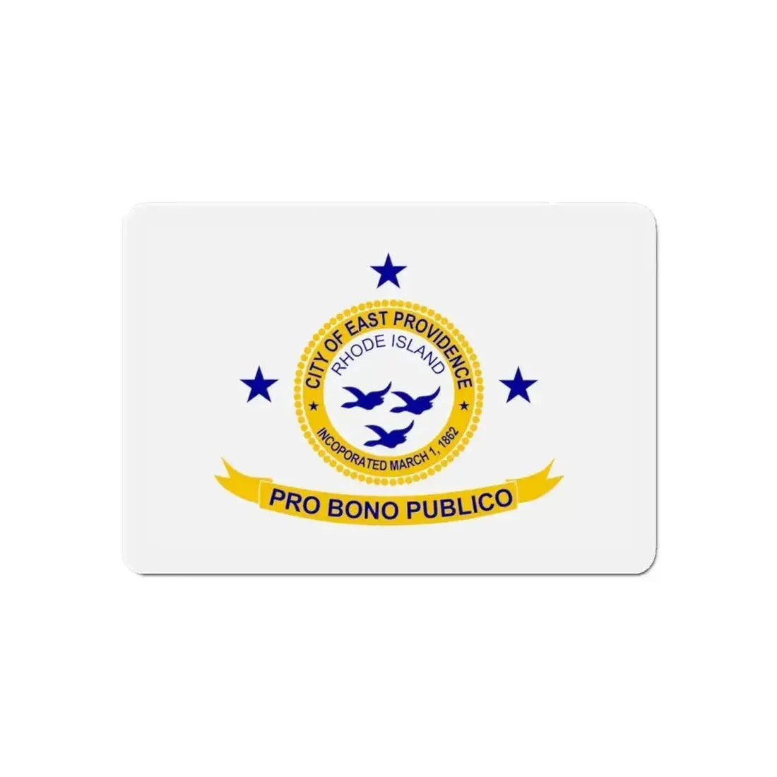 Flag of East Providence Rhode Island - Refrigerator Magnet - The Sticker Space