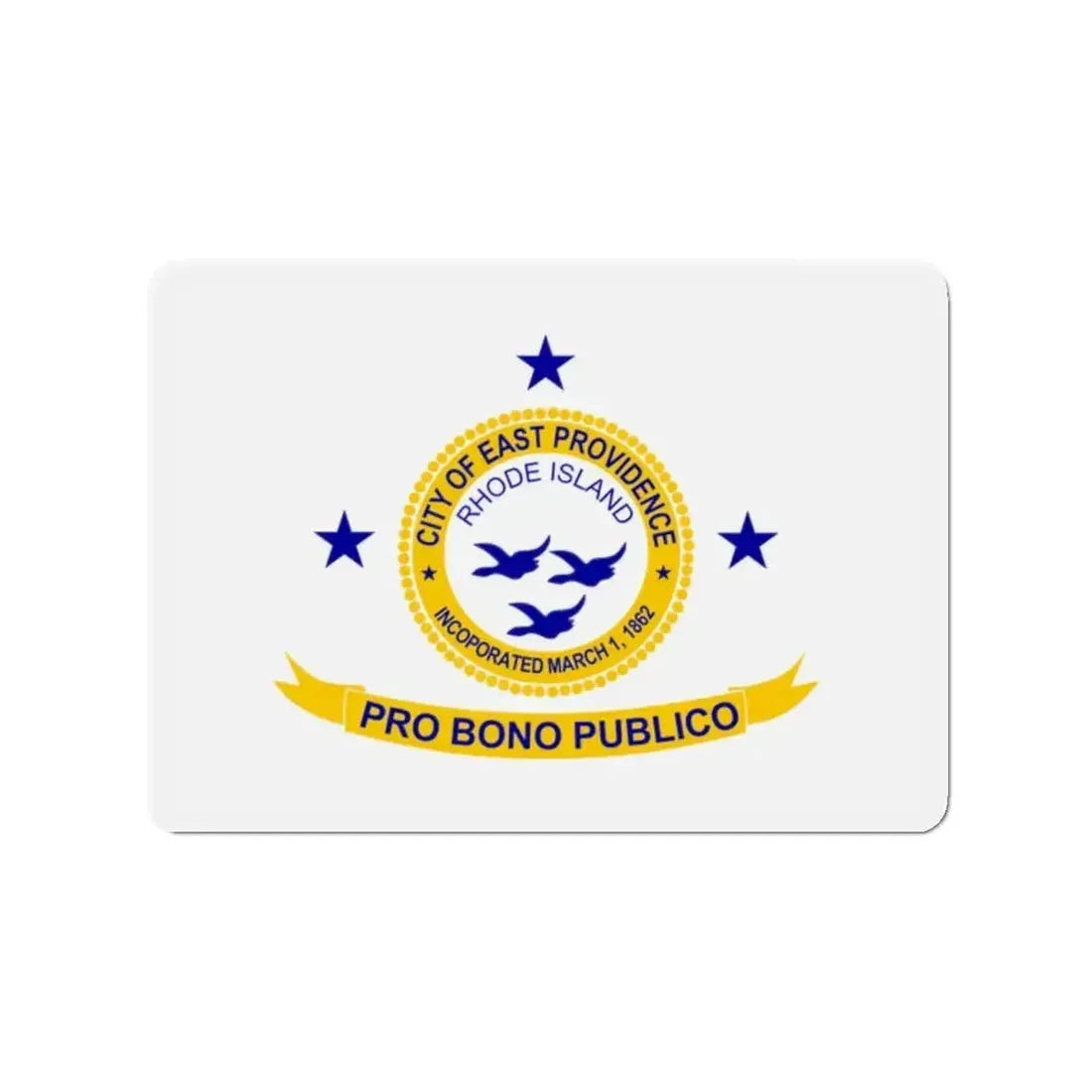 Flag of East Providence Rhode Island - Refrigerator Magnet - The Sticker Space