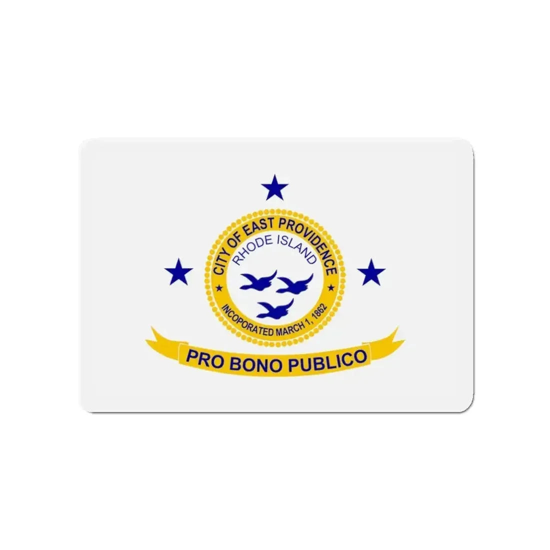 Flag of East Providence Rhode Island - Refrigerator Magnet - The Sticker Space