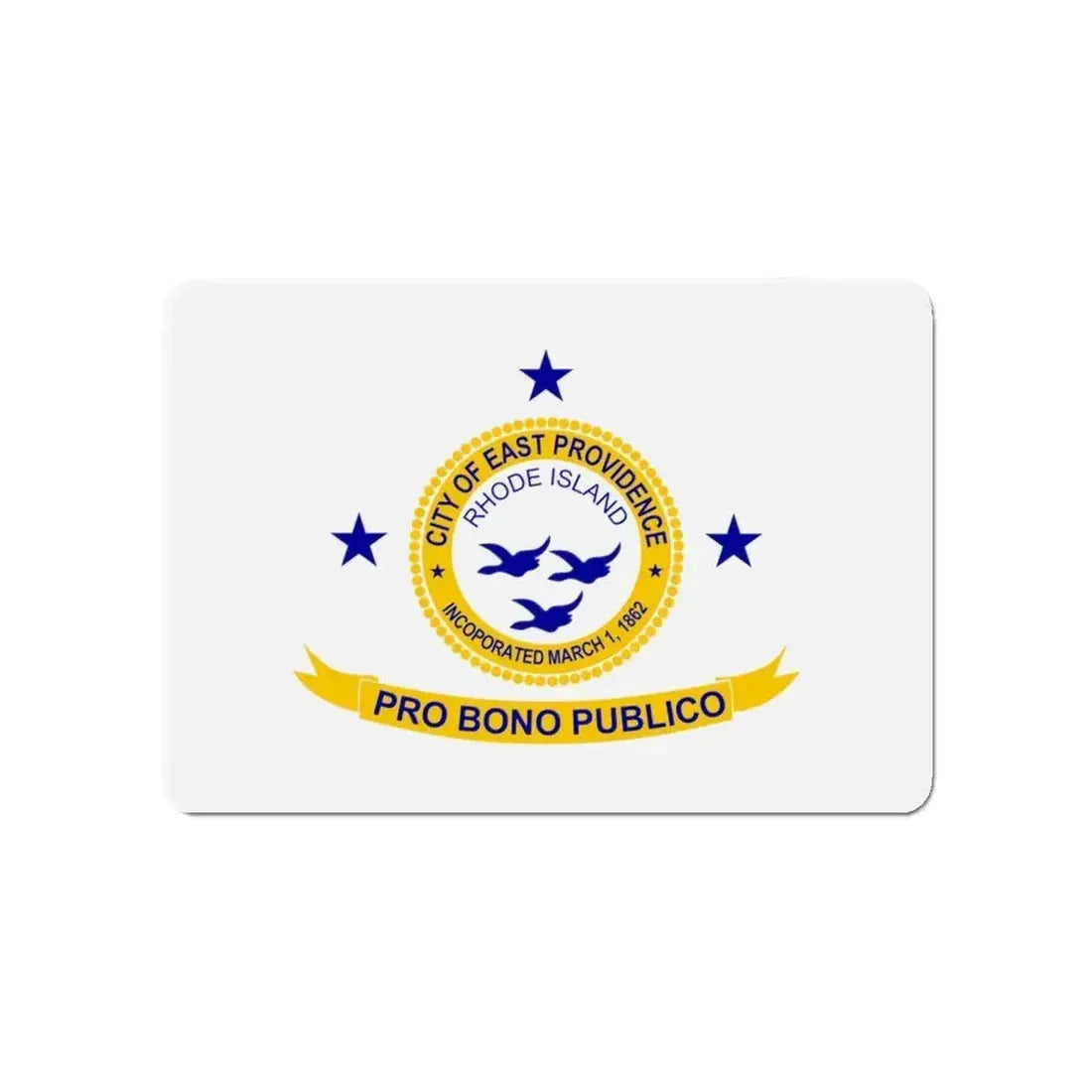 Flag of East Providence Rhode Island - Refrigerator Magnet - The Sticker Space