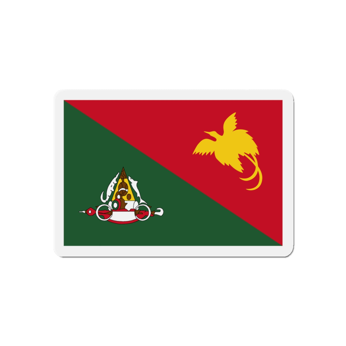 Flag of East Sepik Papa New Guinea - Die-Cut Magnet-5" x 5"-The Sticker Space