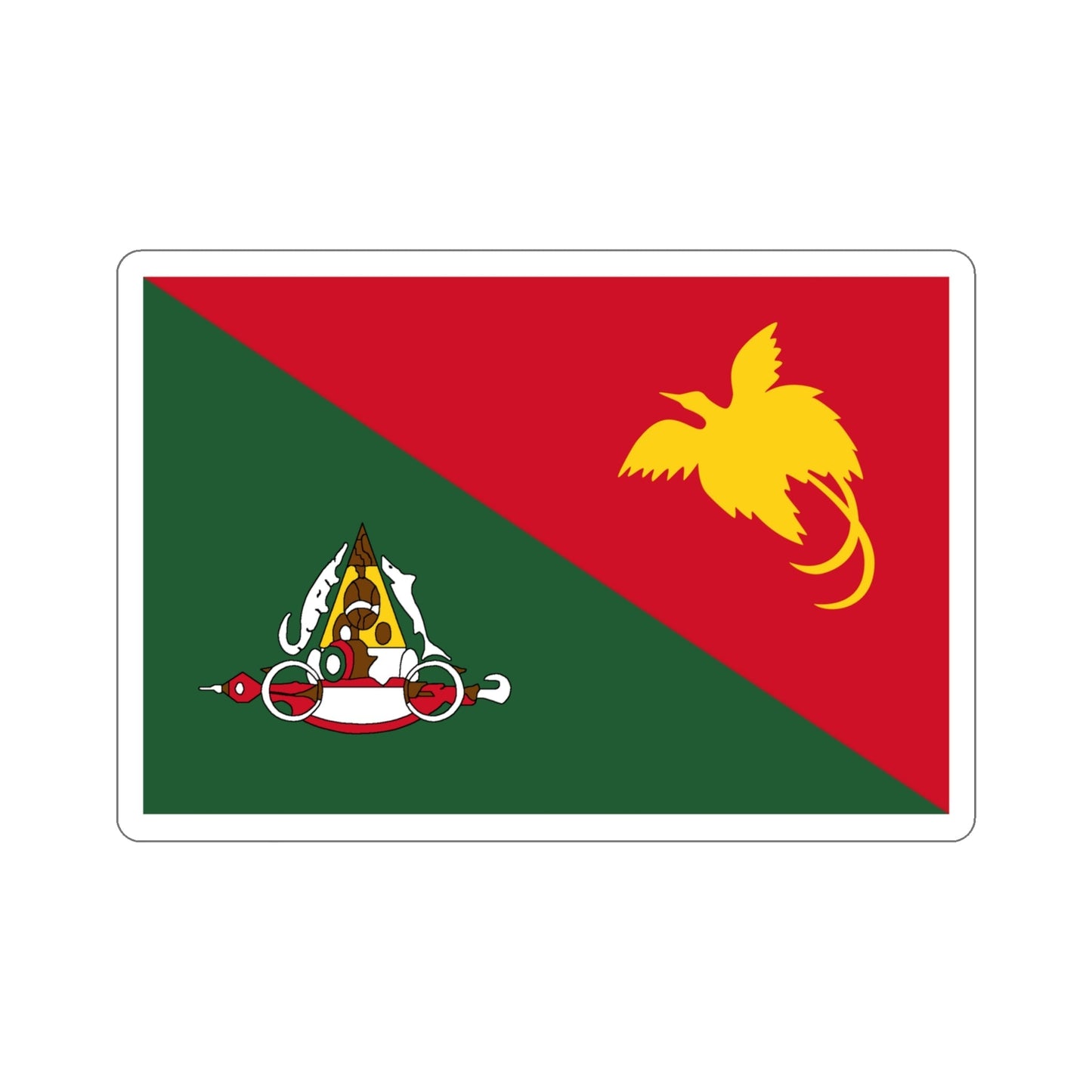 Flag of East Sepik Papa New Guinea STICKER Vinyl Die-Cut Decal-4 Inch-The Sticker Space