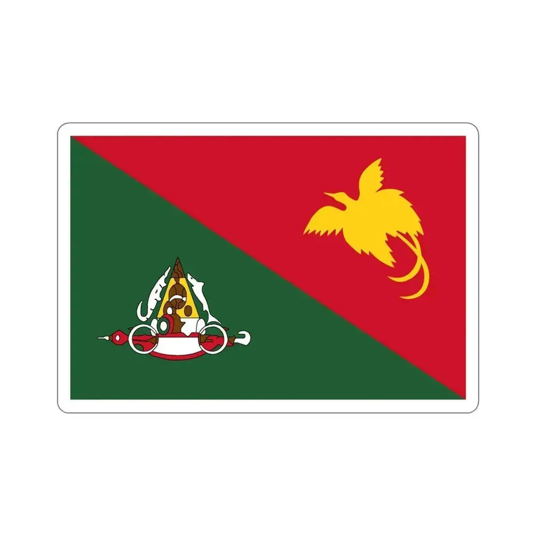 Flag of East Sepik Papa New Guinea STICKER Vinyl Die-Cut Decal 6 Inch - The Sticker Space