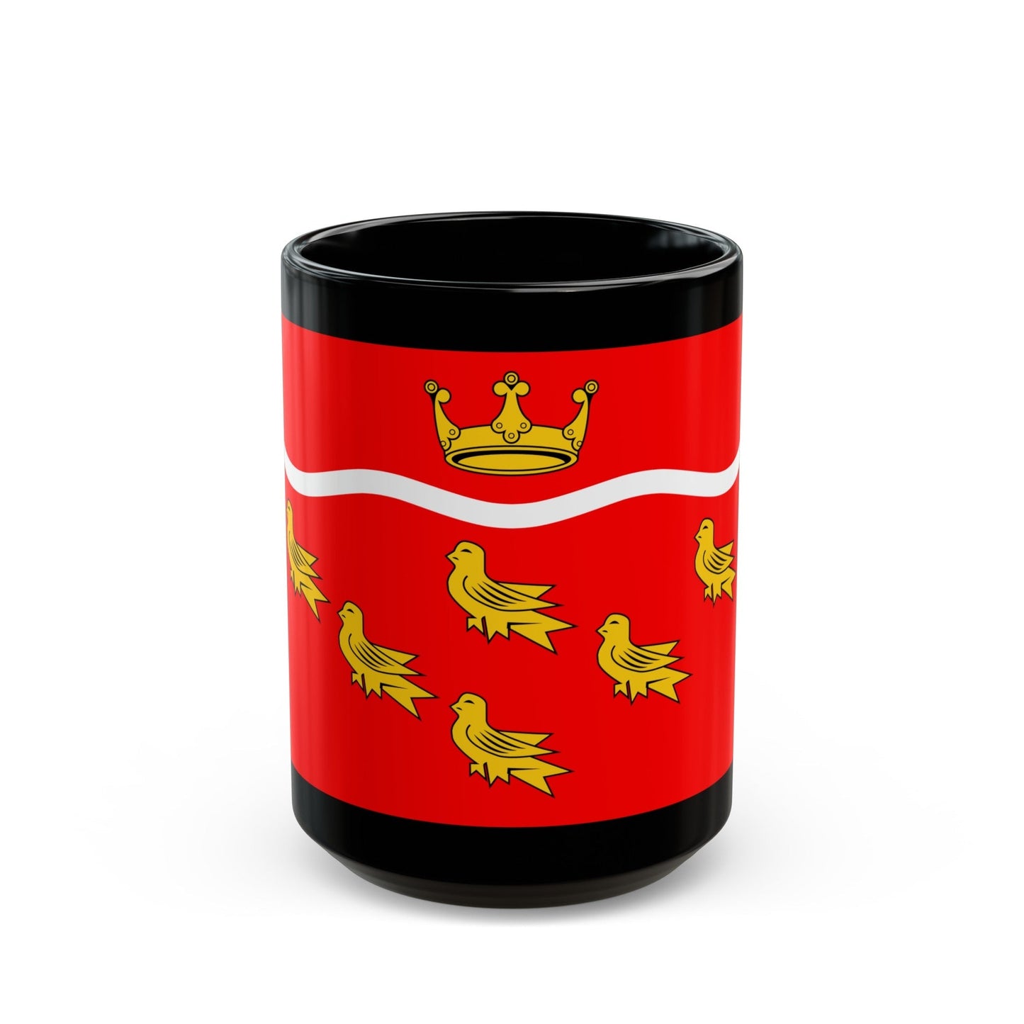 Flag of East Sussex UK - Black Coffee Mug-15oz-The Sticker Space