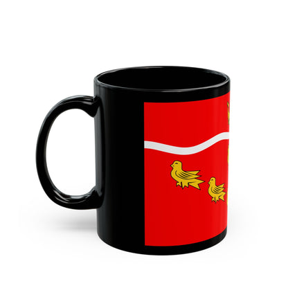 Flag of East Sussex UK - Black Coffee Mug-The Sticker Space