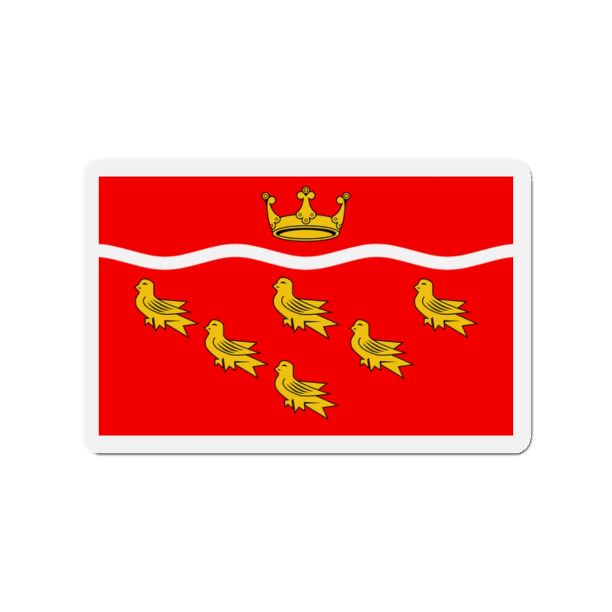 Flag of East Sussex UK - Die-Cut Magnet-2" x 2"-The Sticker Space