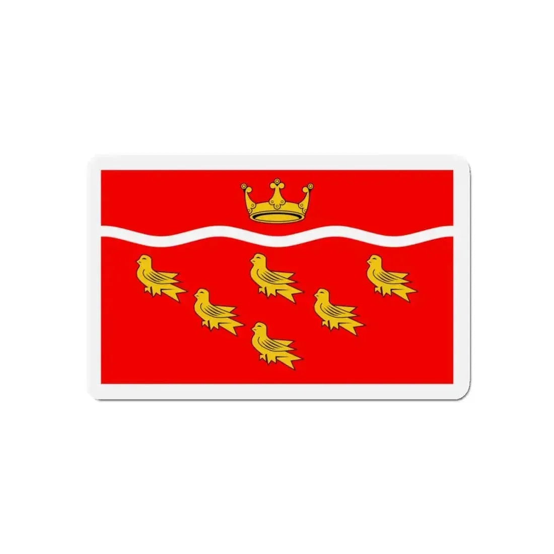 Flag of East Sussex UK - Refrigerator Magnet - The Sticker Space