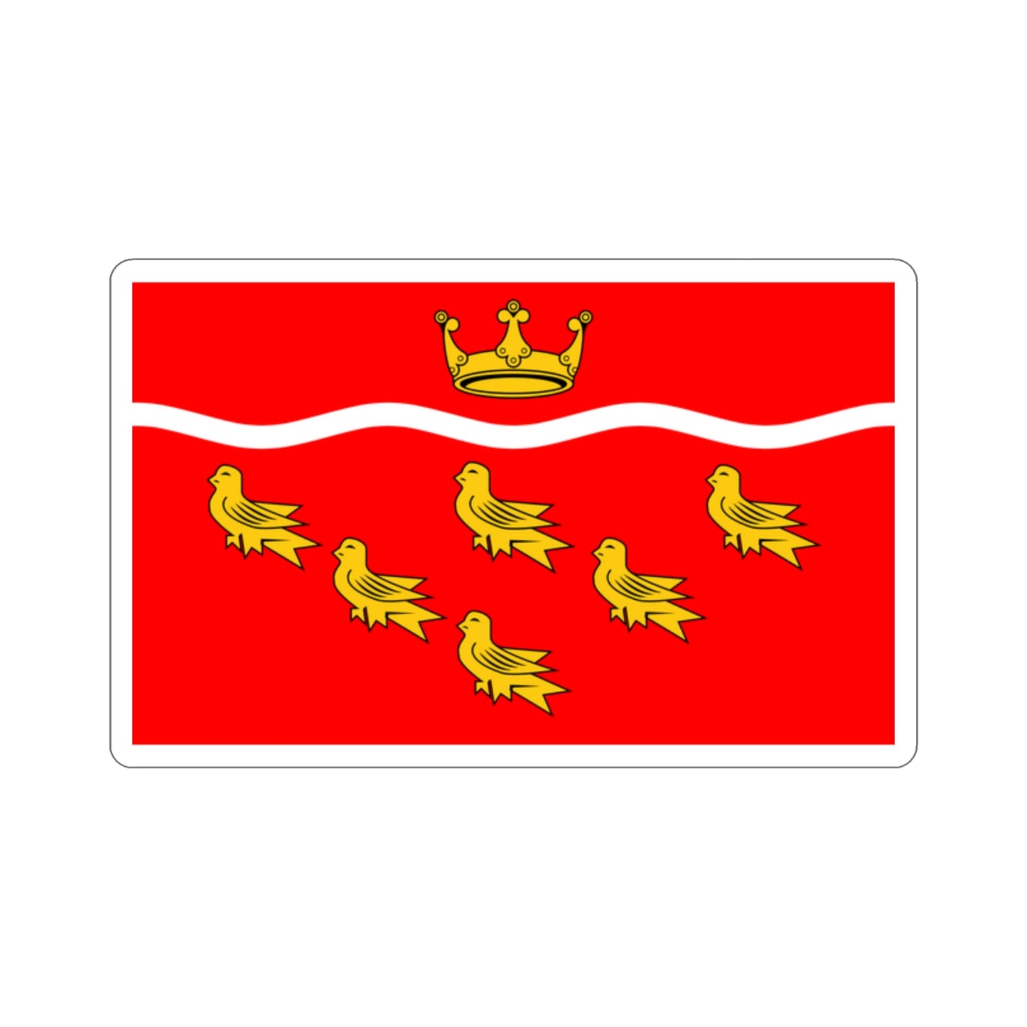 Flag of East Sussex UK STICKER Vinyl Die-Cut Decal-2 Inch-The Sticker Space