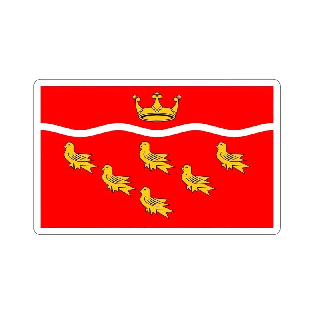 Flag of East Sussex UK STICKER Vinyl Die-Cut Decal - The Sticker Space