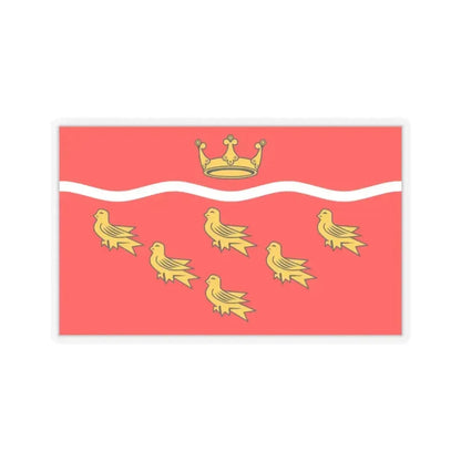 Flag of East Sussex UK - STICKER Vinyl Kiss-Cut Decal 2 Inch Transparent - The Sticker Space