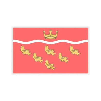 Flag of East Sussex UK - STICKER Vinyl Kiss-Cut Decal 6 Inch Transparent - The Sticker Space
