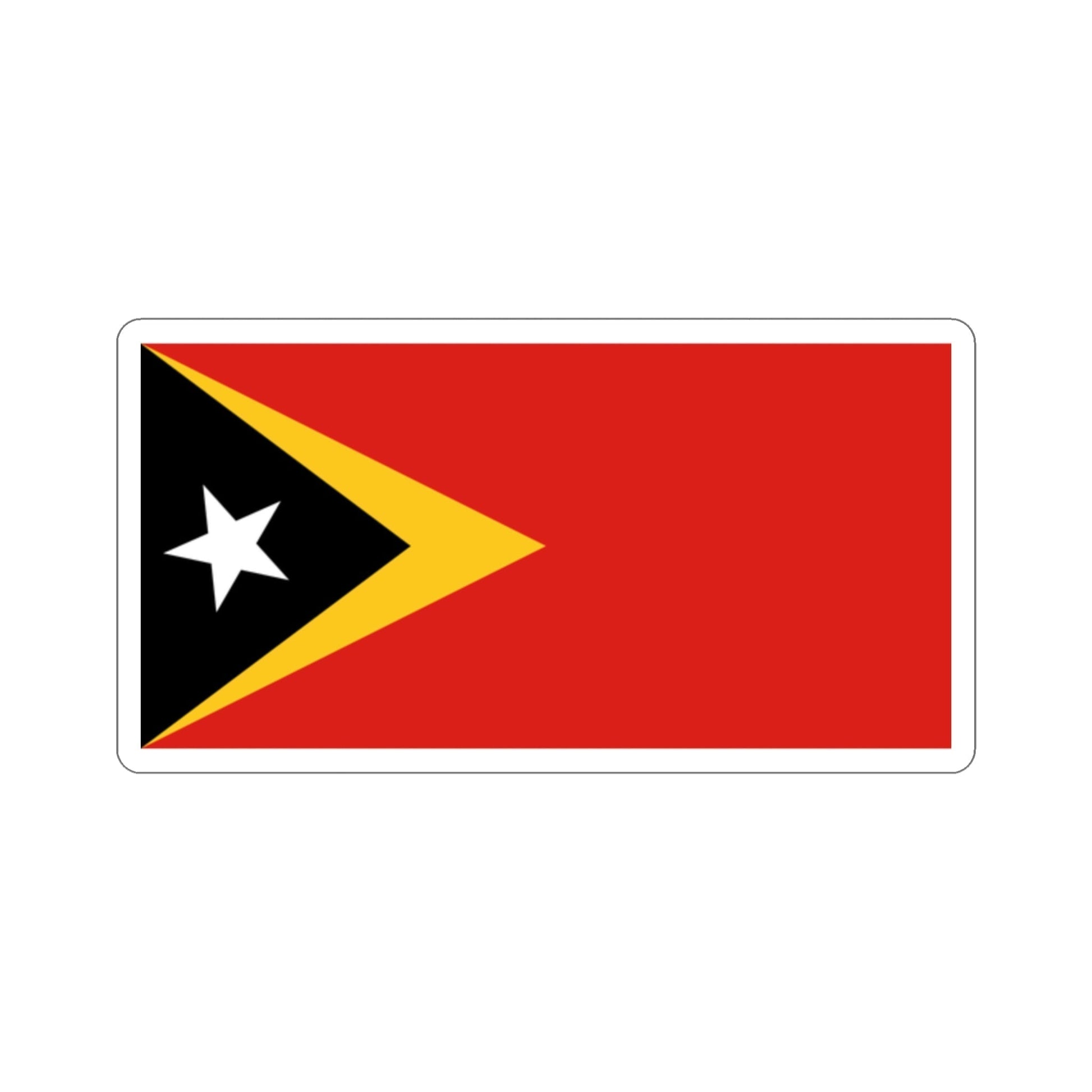 Flag of East Timor STICKER Vinyl Die-Cut Decal-2 Inch-The Sticker Space